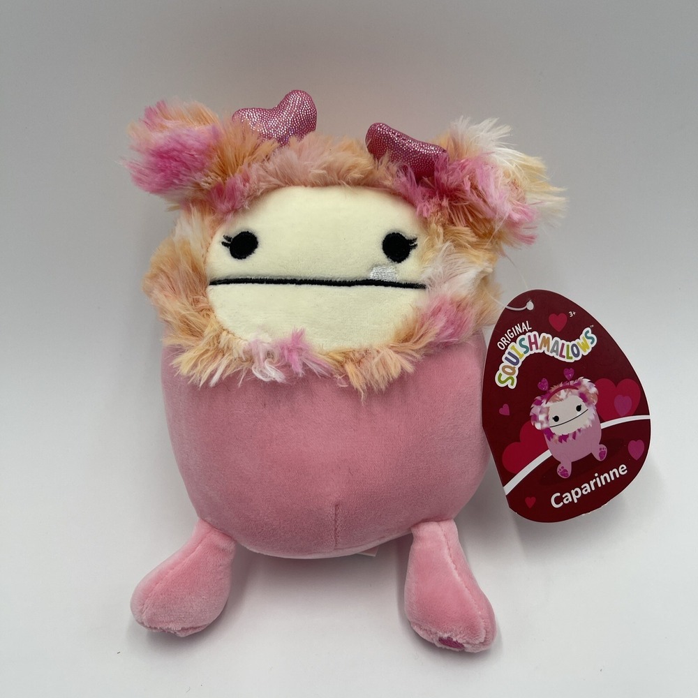 Squishmallows Valentines‎ Caparinne With Heart Headband Bigfoot 5" So Soft #E